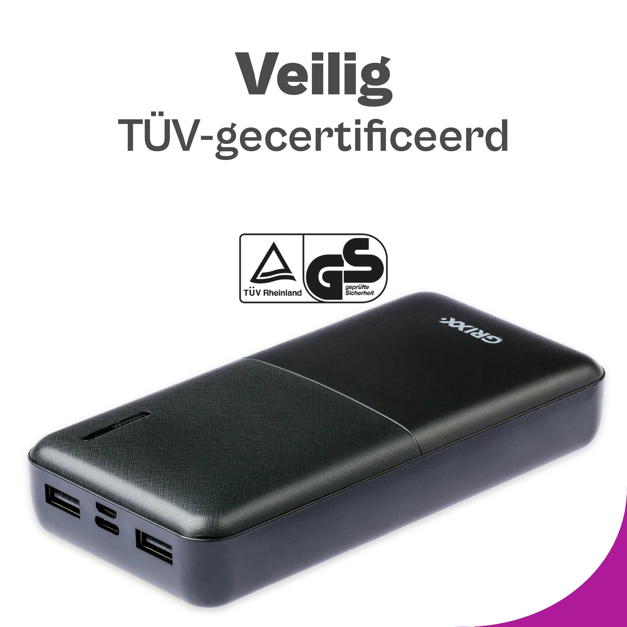 Grixx Powerbank 15000 mAh: your tireless travel companion