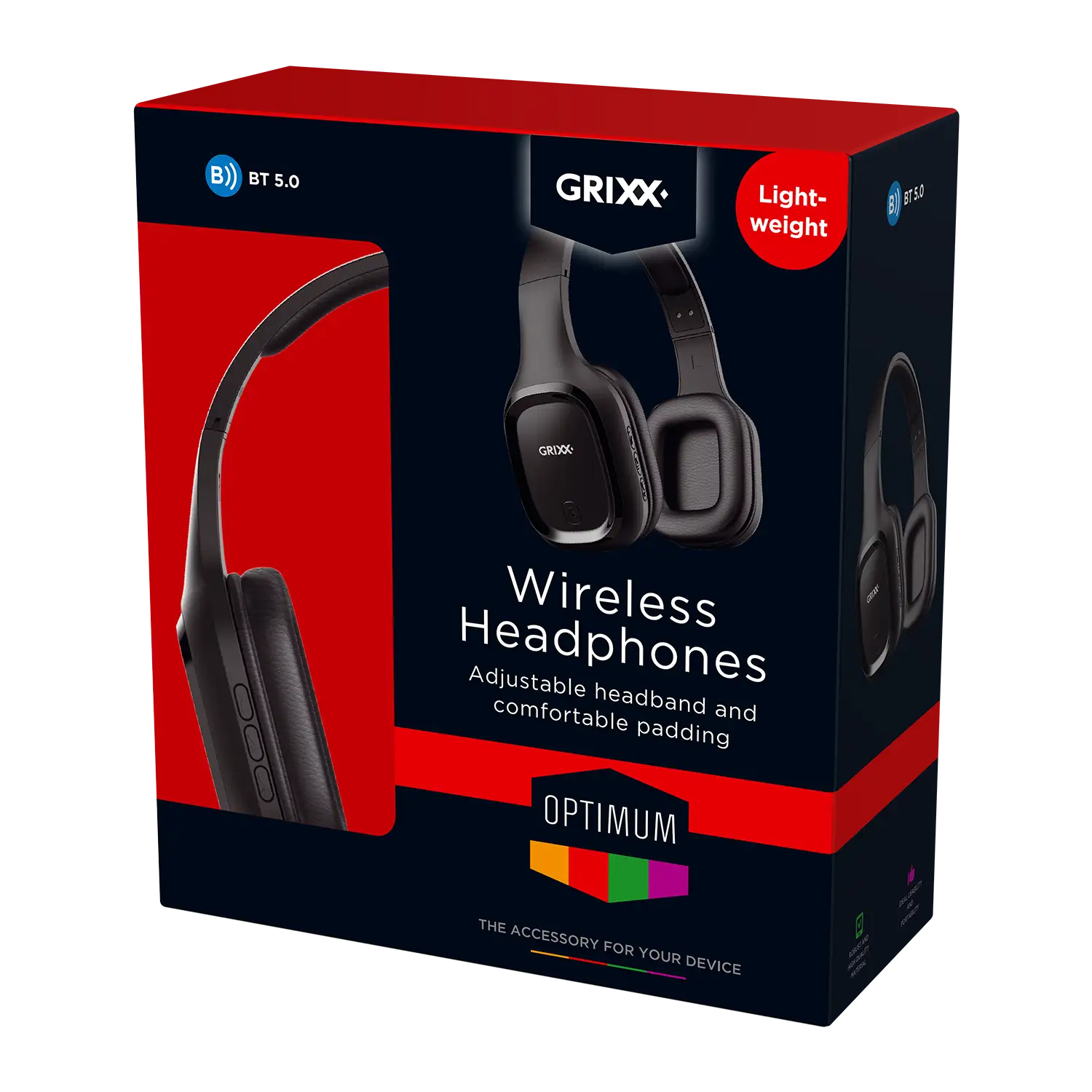 Koptelefoon Bluetooth Overband Zwart