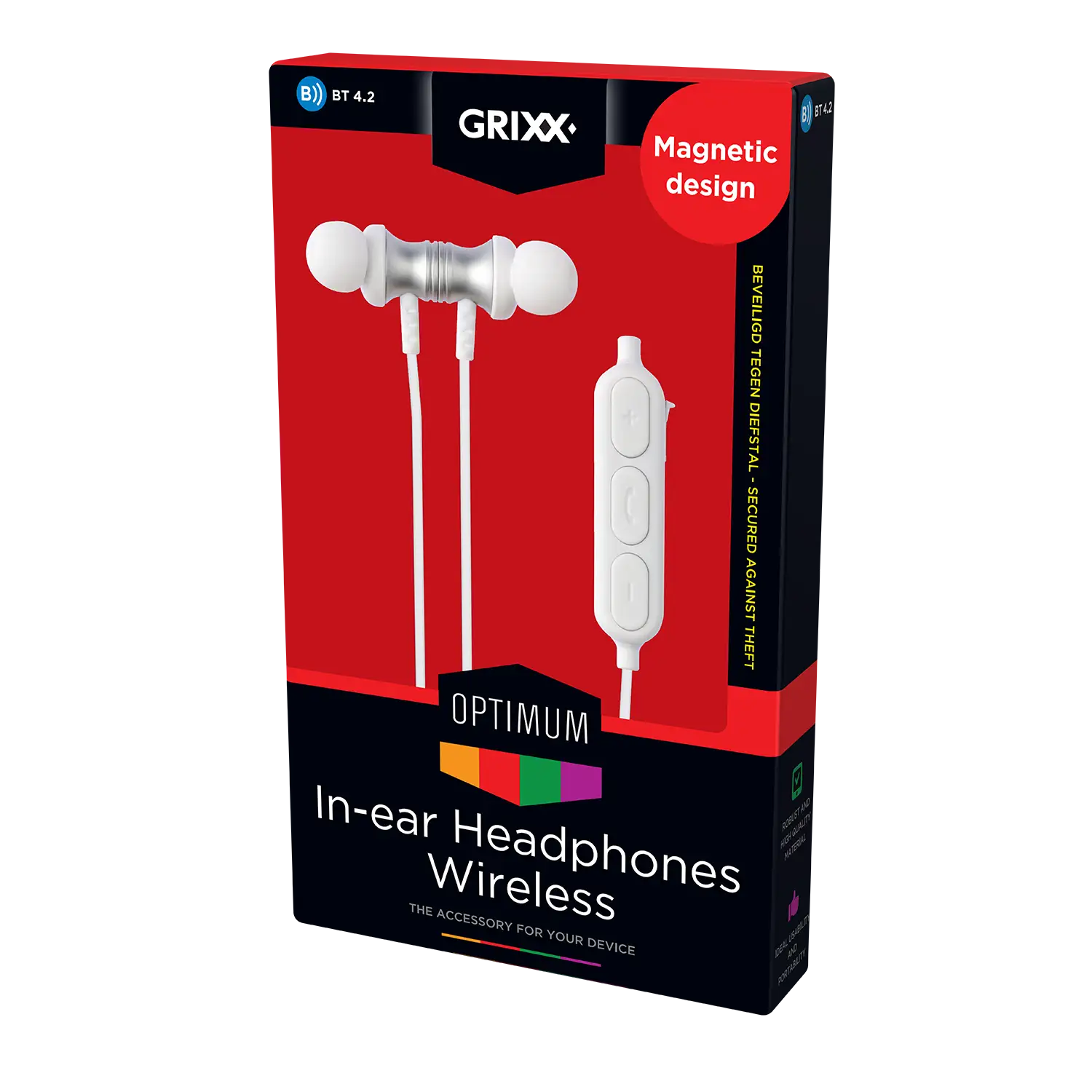 Bluetooth Koptelefoon In-Ear Click Wit