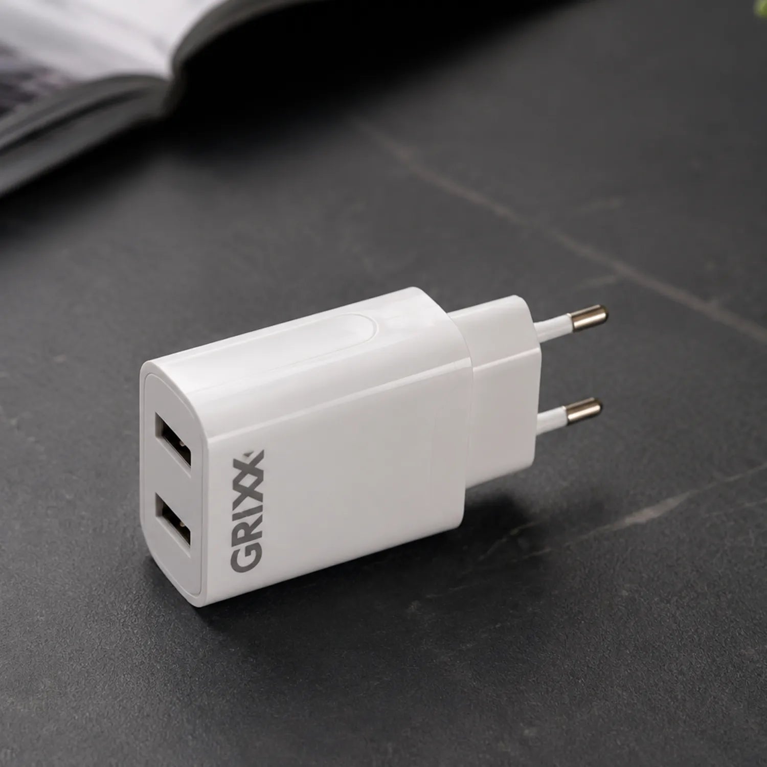 Grixx – Dubbele USB (2 poorten)
