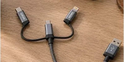 3-in-1-kabel: één oplaadkabel voor meerdere apparaten