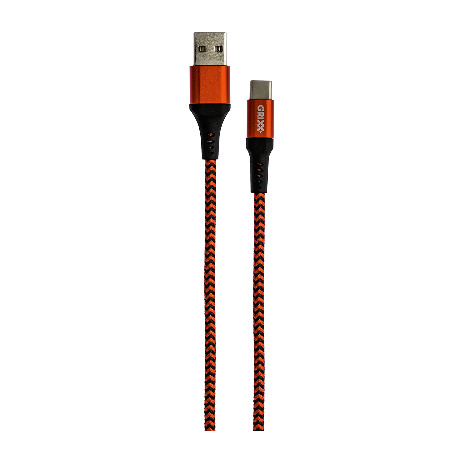 1 meter rood-zwart USB-C naar USB-A Kabel