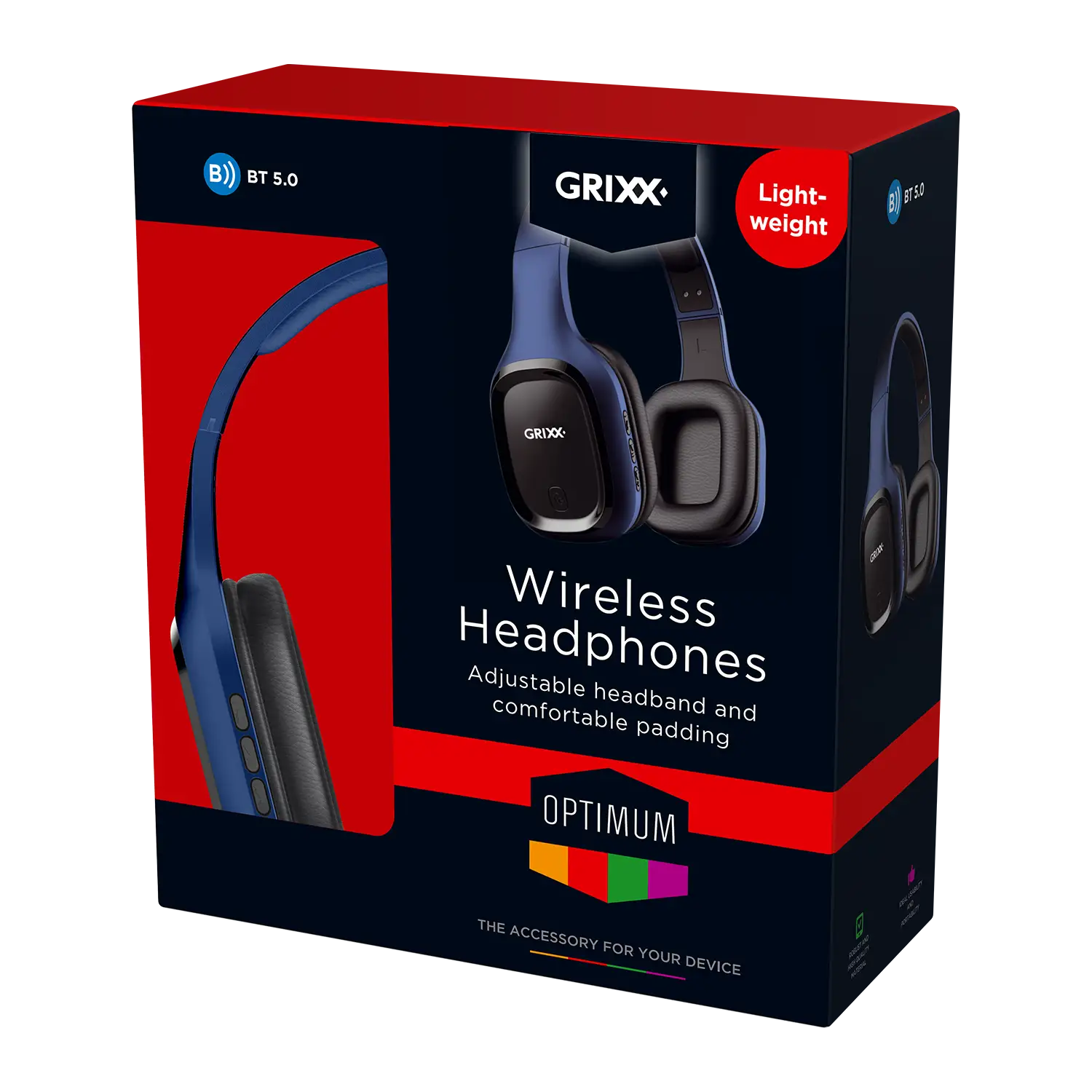 Koptelefoon Bluetooth Overband Blauw 