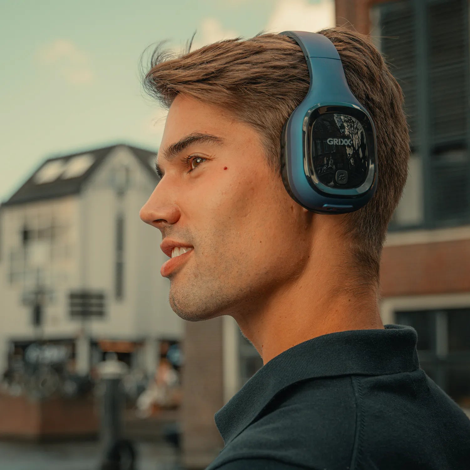 Koptelefoon Bluetooth Overband Blauw 