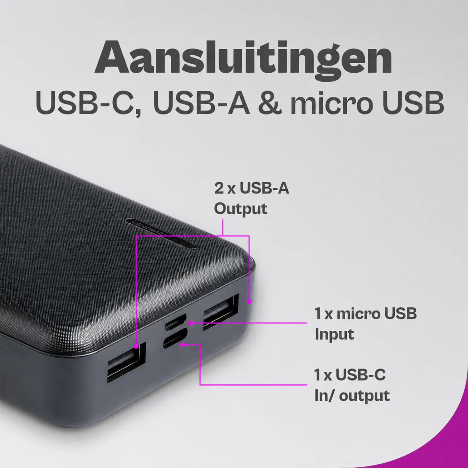 Powerbank 15000 mAh: jouw onvermoeibare reisgenoot
