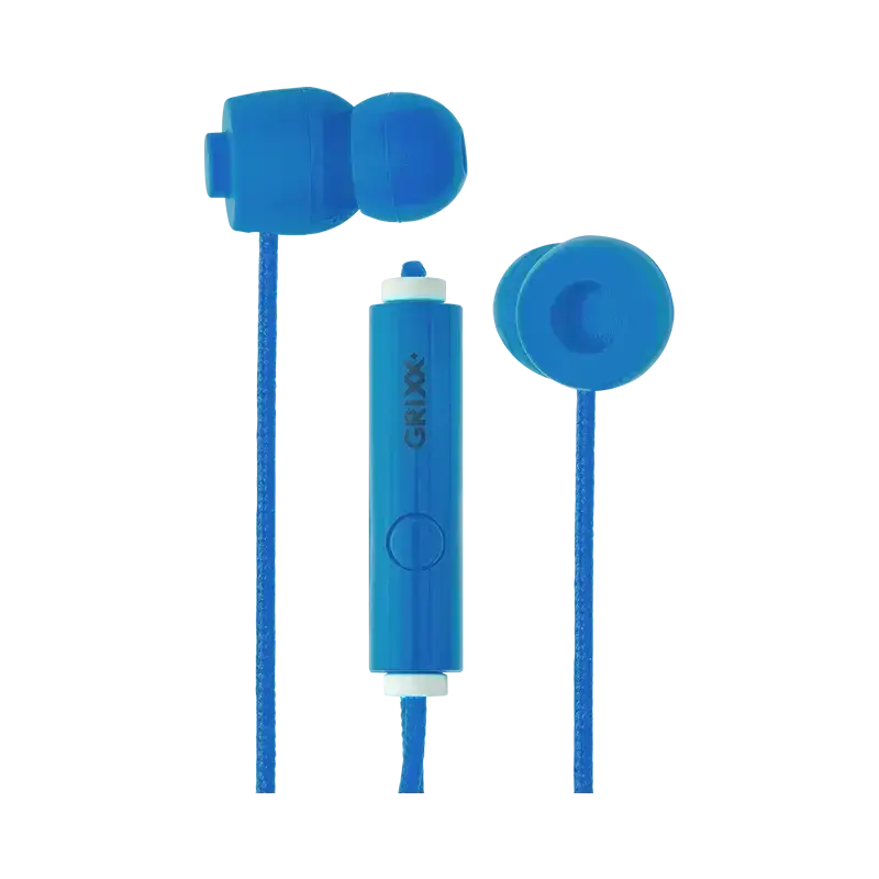 Grixx Koptelefoon Bedraad In-Ear Color, Ingebouwde microfoon, Click systeem