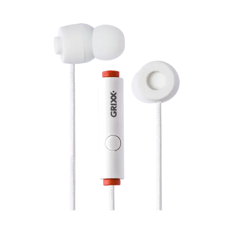 Grixx Koptelefoon Bedraad In-Ear Color, Ingebouwde microfoon, Click systeem