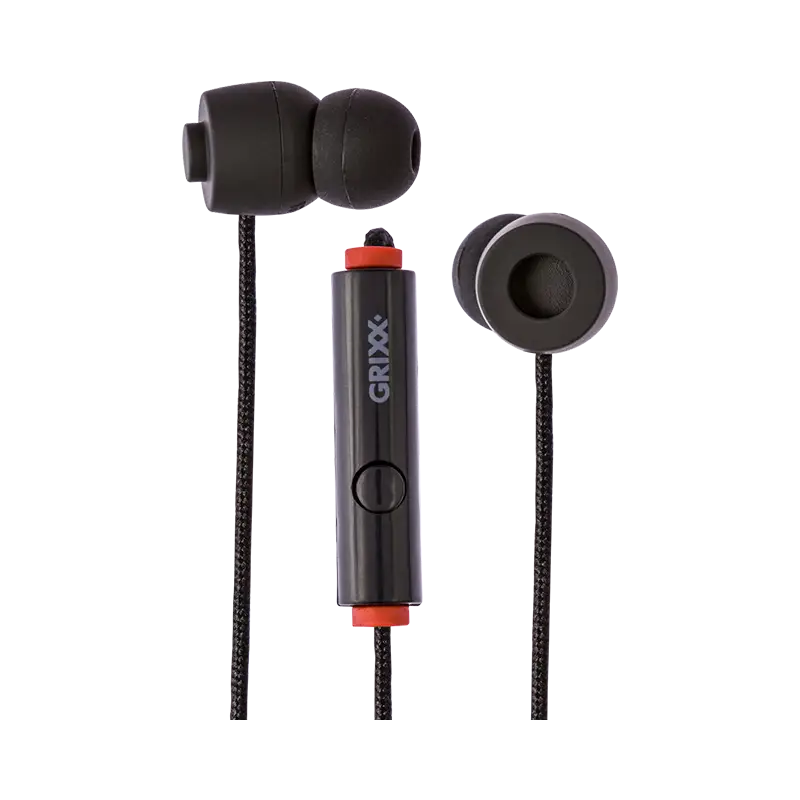 Grixx Koptelefoon Bedraad In-Ear Color, Ingebouwde microfoon, Click systeem