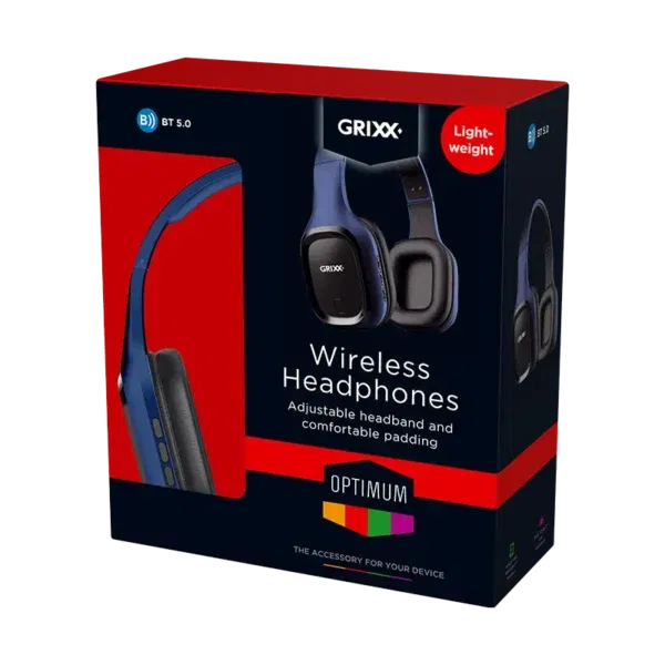 Grixx Koptelefoon Bluetooth Overband, Bluetooth, met microfoon