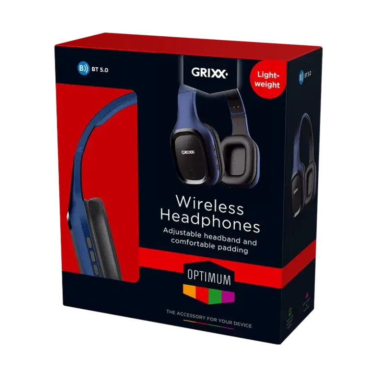 Grixx Koptelefoon Bluetooth Overband, Bluetooth, met microfoon
