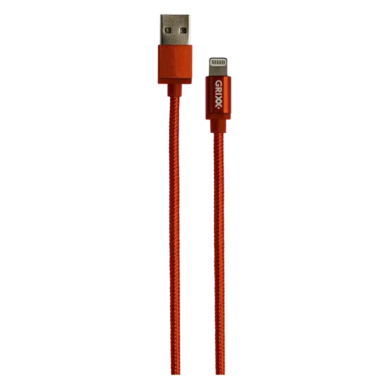 Grixx Lightning naar USB-A Kabel MFI, 8 pin, Apple, iPhone
