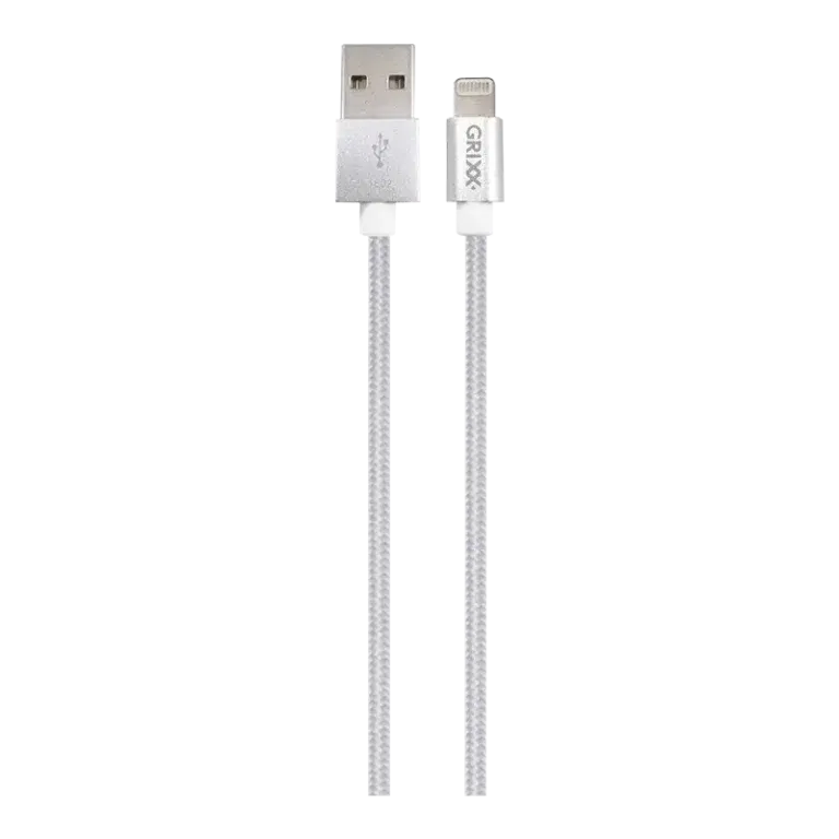 Grixx Lightning naar USB-A Kabel MFI, 8 pin, Apple, iPhone