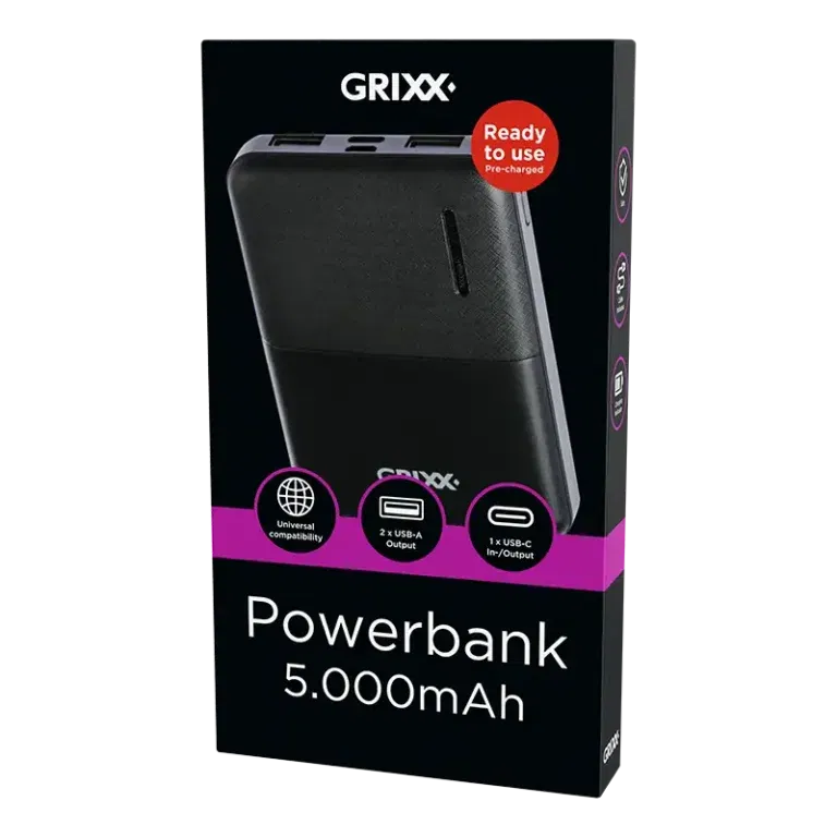 Grixx Powerbank 5000 mAh